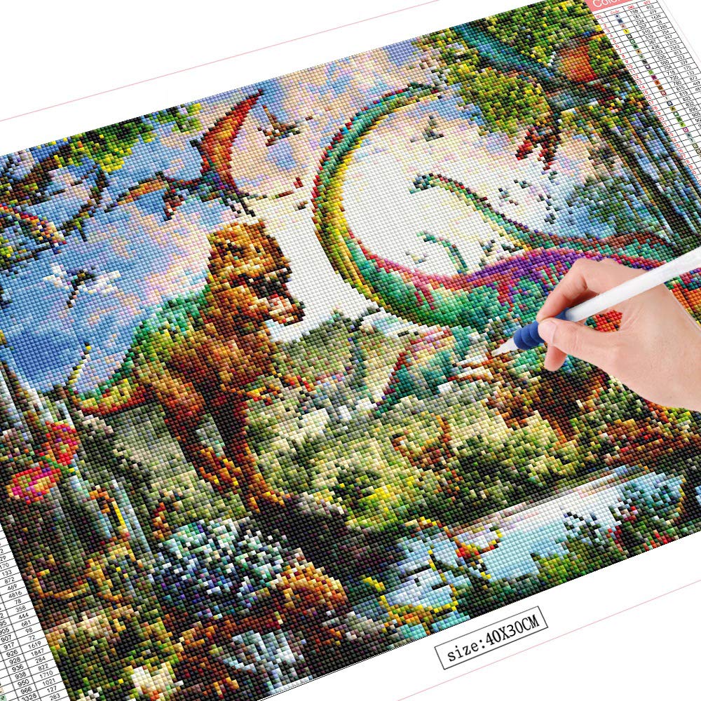 RUIFVJ Diamond Art Painting for Adults Kids 5D Diamond Kits Beginner DIY Dinosaur Full Drill Diamond Art Home Wall Decor Gift 11.8x15.7inch RUIFVJ