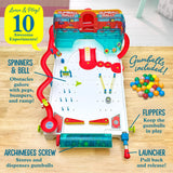 Thames & Kosmos Pinball Machine Maker STEM Experiment Kit Toy of the Year Finalist - Build a Reconfigurable Pinball Machine, Explore Physics, Force, Motion, Gravity, Simple Machines, Gumballs Included Thames & Kosmos