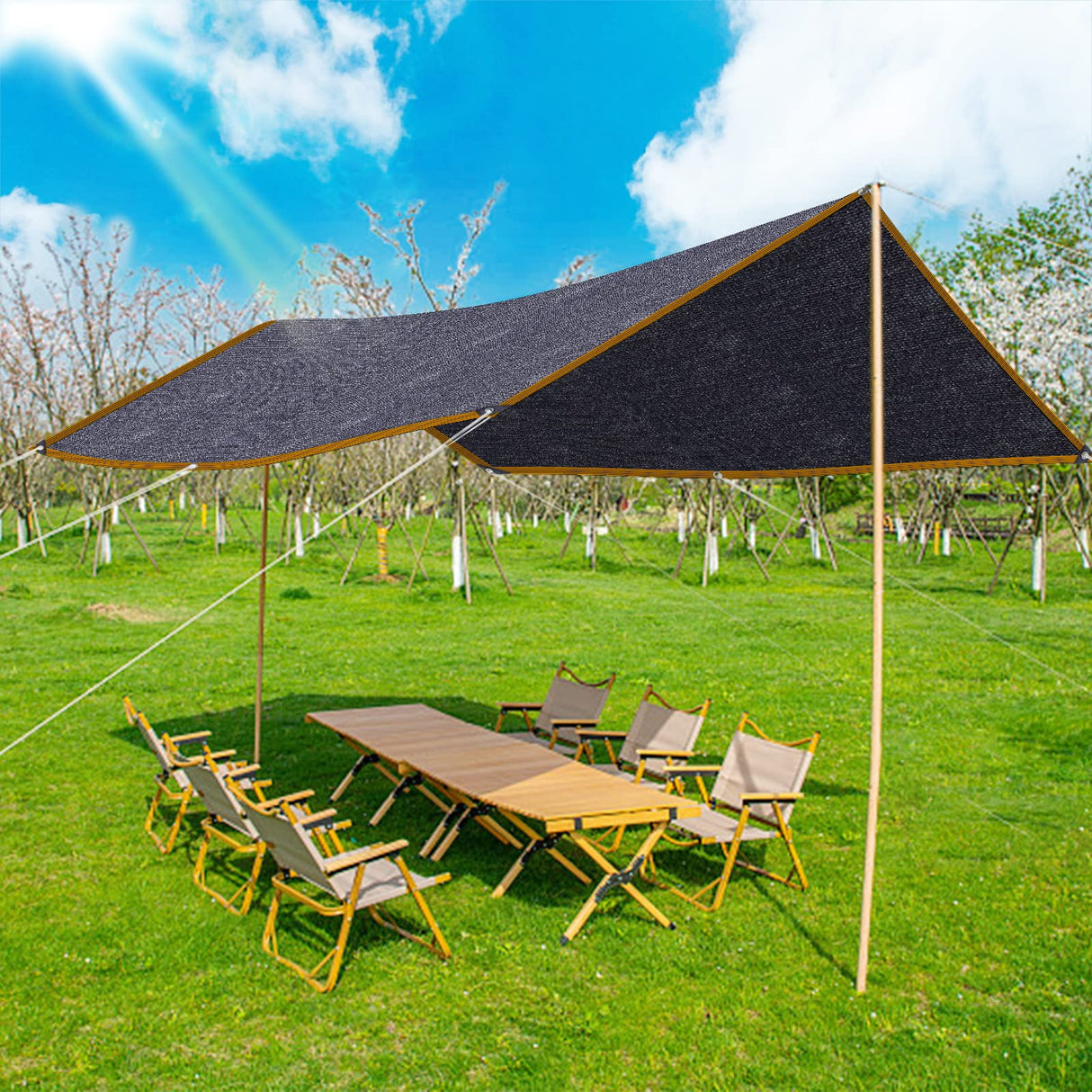 Shade Cloth - for Plants Greenhouse, 70% Sunblock Shade Sails -for Outdoor Garden Pergola Patio Lawn Sun Shade Cloths for Kennel Chicken Coop Easier to Hang Plant Shade Net Cover QLOFEI