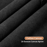 AOLEBA Aprons for Men & Women,Canvas Chef Apron with Cross Back Adjustable, Apron for Kitchen, Garden, Cafe, M-XXL AOLEBA