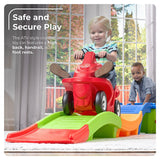 Step2 Up & Down Roller Coaster Kids Ride On Toy, Push Car, Indoor/Outdoor Playset, Made of Durable Plastic, Max Weight 50 lbs., For Toddlers 2-5 Years Old, Multicolor Step2