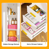 INTERGREAT Makeup Vanity Desk with Lights and Full-Length Mirror, White Vanity Table Set with 3 Lighting Modes, Dressing Table with Drawers, Large Vanity Desk for Women and Girls' Bedroom INTERGREAT