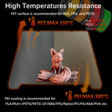 Sahvaim Carbon Fiber PET+Textured PEI 235X235mm K1C K1 Build Plate,3D Printer Platform for Creality K1/ K1C/Ender-3 S1/Ender 5 S1/Ender 3 S1 Pro/Ender V3 KE/Ender3 V3 SE(Without Magnetic Base) SAHVAIM