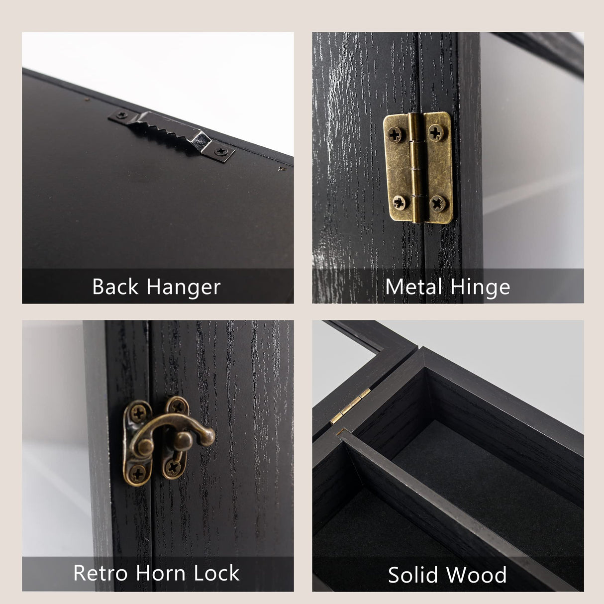 FramePro Shadow Box Frame Display Case 11x14 with Removable Shelves, Deep Memory Box Trinket Knick Knack Shelf Cabinet for Collector, Keepsake Coins Military Medals Wedding Flowers Black FramePro