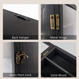 FramePro Shadow Box Frame Display Case 11x14 with Removable Shelves, Deep Memory Box Trinket Knick Knack Shelf Cabinet for Collector, Keepsake Coins Military Medals Wedding Flowers Black FramePro