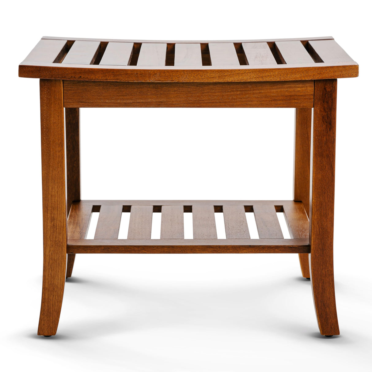 Teak shower bench with Storage Shelf, Shower Stool for Inside Shower, Waterproof Shower Bench Seat, Shower Chair for Inside Shower, Wood Bench, Bathroom Bench (Natural Color) Teak shower bench