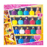 Townley Girl Disney Princess Belle 18 Piece Water-Based Nail Polish Set, Quick Dry and Peels-Off, Nail Paint Set for Girls, Perfect for Parties, Sleepovers and Makeovers, Ages 3 Townley Girl