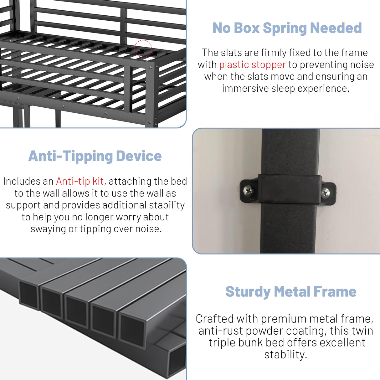 MoproBeti Full Size Loft Bed with Desk and Stairs,Metal Gaming Loft Bed with LED,Charging Station, High Loft Bed Full with Storage Shelves,Wardrobe and Drawers for Kids Teens, Adults, Black MoproBeti