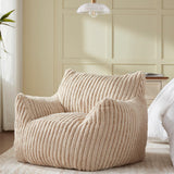 Achicsofar Giant Bean Bag Chairs for Adults Teens, Large Bean Bag Sofa Chairs with Filling Comfy Fuzzy BeanBag Chair with Armrests for Bedroom Living Room Reading Achicsofar