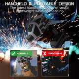 Welding Machine,Portable ARC Welder Machine Gun,IGBT Standing Handheld Welding Machine, 6 variable current adjustment,suitable for 3/32"-1/8" Stick Welder,BTOBI 110V Welder Machine Kit… BTOBI