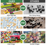 300 Pieces Puzzle for Adults | Country Life Puzzle | Recycled Cardboard Large Piece Jigsaw Puzzles 300 Pieces | Challenging Game Home Decor Birthday Party Gift Toy for Adults Kids Seniors 20.5*15 inch Maiqufa