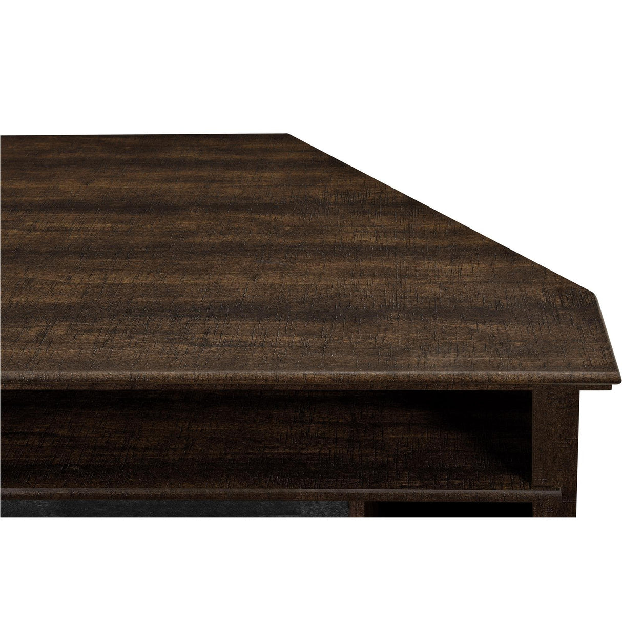 Ameriwood Home Overland Fireplace TV Stand for TVs up to 50 Inch, Replaceable Electric Fireplace Insert Heater, Remote Control, Timer, Realistic Log and Flame Effect, Espresso Ameriwood Home