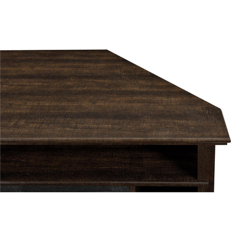 Ameriwood Home Overland Fireplace TV Stand for TVs up to 50 Inch, Replaceable Electric Fireplace Insert Heater, Remote Control, Timer, Realistic Log and Flame Effect, Espresso Ameriwood Home