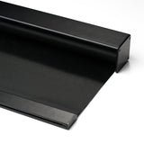 Boolegon Blackout Cordless Roller Shades, Window Blind with Thermal Insulated, UV Protection Fabric, Free-Stop System Roller Blind for Home, Office, Black, Custom Size Boolegon