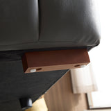 Eafurn Power Reclining Sectional Sofa with Chaise Lounge, Genuine Leather Left Facing Corner Couch Home Theater Seating with USB Port & Adjustable Headrest & Footrest for Living Room,Apartment Eafurn