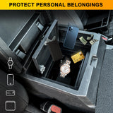 BESTAOO Center Console Gun Safe for Armrest Console Gun Vault Lock Security Storage Organizer Box Compatible with 2024 2025 Toyota Tacoma Car Safety Security Anti-Theft 3-Digit Locking Device Black BESTAOO