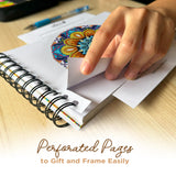 Traveling Mandalas Adult Coloring Book - Features 30 Original Hand Drawn Designs Printed on Artist Quality Paper, Hardback Covers, Spiral Binding, Perforated Pages, Bonus Blotter ColorIt
