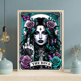 GOUOYANA Gothic Diamond Art Kits for Adults, Tarot Card Diamond Painting, Diamond Painting Cards, DIY Full Rhinestone 5D Diamond Painting Kits (Gemstone Craft), Home Wall Decoration (12x16 inch) GOUOYANA