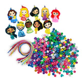 Disney Princess Deluxe Necklace Activity Case – Jewelry Making Kit with Beads, Charms & Strings – Create Custom Princess Necklaces – Craft Gift for Girls Ages 3+ – Portable Storage Case Included Tara Toys