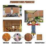 Bamboo Blinds for Outdoor Patio Bamboo Roll Up Shades Bamboo Shades for Patio, Outdoor Blinds for Porch Bamboo Roll Up Blinds Patio Shades Roll Up Outdoor 31×59in（W×H） Brown OCAZI