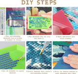 Ginfonr DIY 5D Diamond Art Kits for Adults, Wolf Diamond Painting for Adults, Diamond Art Winter Full Drill, Diamond Art Kits Embroidery Rhinestone Craft for Home Wall Decor 12x16 Inch Ginfonr