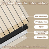 WADILE PVC Wood Grain Panels for Wall, 15.7 in X 8.5 ft Oak Soundproof Panels, 3D Wall Panels for Interior Decor, Cover 11.2 Sqft WADILE