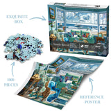 Beach Summer House Puzzles for Adults 1000 Piece, Hawaii Florida Maine Ocean Jigsaw Puzzles, Seashore House Puzzles - Seaside Retreat BBOLDIN