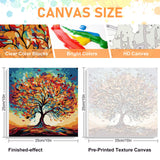 Framed Paint by Numbers Kit for Adults Beginners & Kids Ages 8-12, Tree of Life Acrylic Easy Paint by Number with Frame, Watercolor Paint by Number Kits on Canvas Framed (10 * 10 Inch, Without Easel) Offito