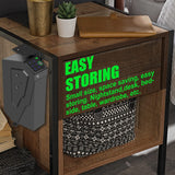 Biometric Mounted Handgun Gun Safe for Nightstand, Desk, Bed Side, Wall,Truck - Auto Open Hidden Hand Gun Safe for Pistol -with Fingerprint, 6-button Backlit Keypad, KEY Access VoleStay