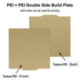 TMYPN 330x330mm Double Side Texture PEI Build Plate for Elegoo Neptune 3 Plus / 4 Plus 3D Printer, Spring Steel Plate and Magnetic Base Print Bed for A30/A30 Pro, Tronxy X3S/X5S/X5S Pro, Qid1 X-Max3 TMYPN