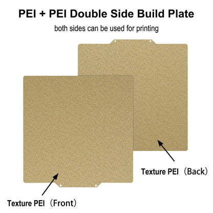 TMYPN 330x330mm Double Side Texture PEI Build Plate for Elegoo Neptune 3 Plus / 4 Plus 3D Printer, Spring Steel Plate and Magnetic Base Print Bed for A30/A30 Pro, Tronxy X3S/X5S/X5S Pro, Qid1 - WoodArtSupply