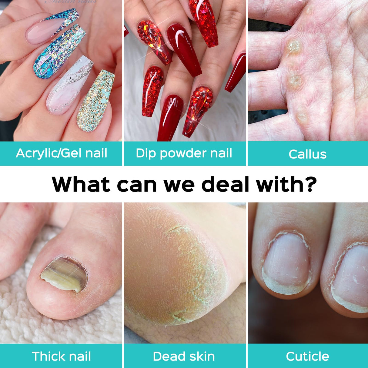 COSLUS Electric Nail Drill File Professional: for Acrylic Gel Dip Powder Nails Portable Nail Drill Machine Kit Manicure Pedicure Tools Polishing Set with Nail Drill Bits Sanding Bands COSLUS