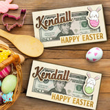 Easter Money Holder Personalized - Custom Easter Bunny Money Holder, Personalized Easter Bunny Money Holder for Boys Girls, Easter Gift Cards V-DECORPARKS