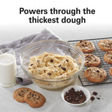 Hamilton Beach Electric Stand Mixer, 4 Quarts, Dough Hook, Flat Beater Attachments, Splash Guard 7 Speeds with Whisk, Black Hamilton Beach