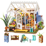 Rolife DIY Miniature Dollhouse Kit, Build 9.6" Greenhouse Diorama Kit Building Set with LED Room Hobby Craft for Aduls Uniue Gifts for Teens (Dreamy Garden) Rolife
