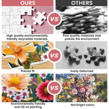 Jigsaw Puzzles 300 Pieces for Adults, 300 Pieces Flower Puzzle Recycled Cardboard Paper Puzzles Coolest Challenging Puzzles for Kids Adults Elderly 20.5 * 15IN WSCXSC