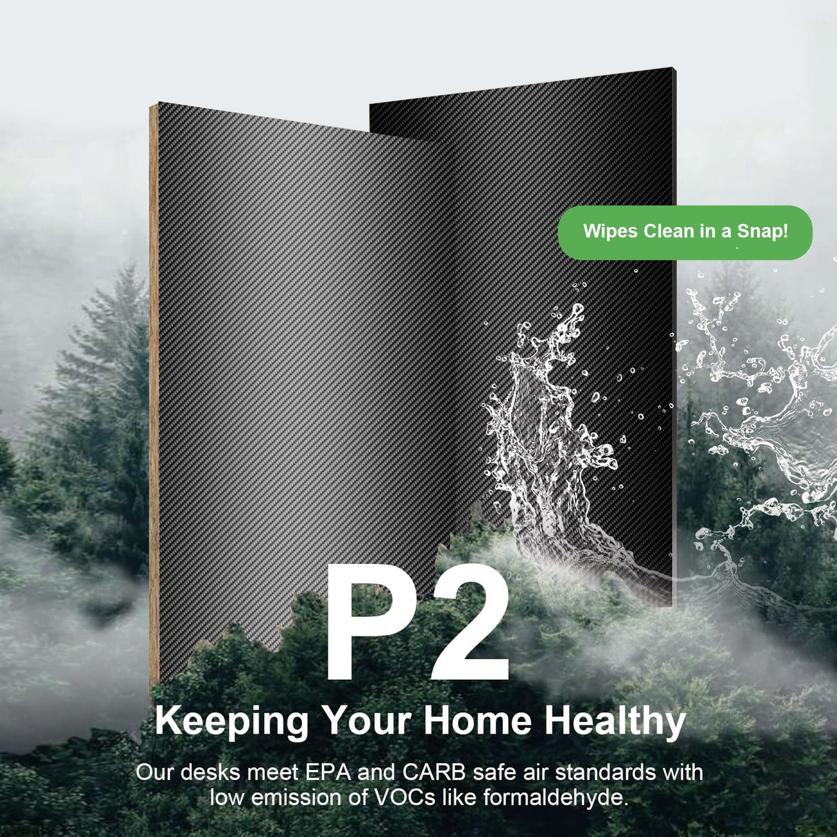 GTRACING 55 Inch Gaming Desk, Computer Gamer Desk with Monitor Stand, Ergonomic Carbon Fiber Surface Gaming Table with Power Outlet and Mouse Pad for Home Office, Colorful GTRACING