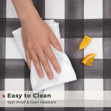 FRESHMINT Modern Farmhouse Plaid 2 Piece Set Kitchen Mats for Floor Anti Fatigue Waterproof & Non-Skid Kitchen Rugs Cushioned Kitchen Mat for Standing Washable Comfort Desk Kitchen Runners FRESHMINT