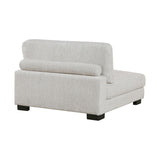 Lexicon Modular Sectional Sofa for Living Room, Textured Microfiber Armless Chair with Pillow, Units of Modular Sectional Couch, Upholstered Chair for Customizable Sectional Sofa Couch, Beige Lexicon