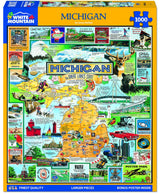 White Mountain Puzzles Best of Michigan - 1000 Piece Jigsaw Puzzle White Mountain