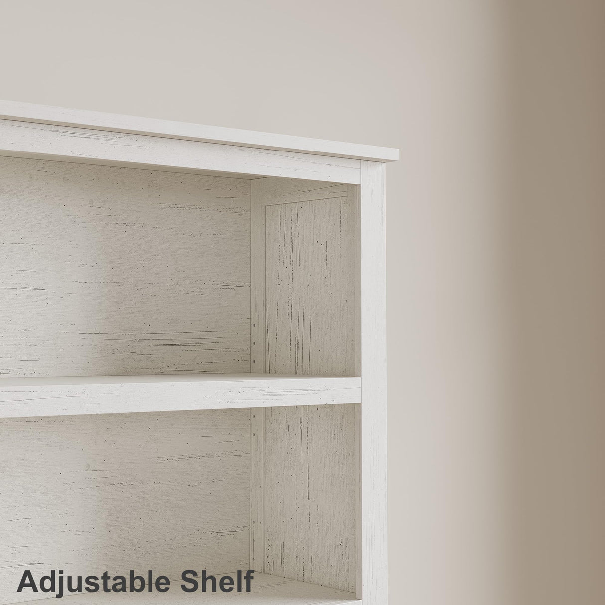 IDEALHOUSE 5 Tier Bookcase with Adjustable Shelves, 71" Tall Narrow Bookshelf w/Wooden Legs, Farmhouse Narrow Bookcase for Living Room Apartment Office (1, White) IDEALHOUSE