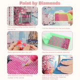 CEOVR Eiffel Tower Diamond Art Kits for Adults, 5D DIY Full Drill Diamond Painting Dots Crystal Gem Art, Adult Crafts Kits Arts and Crafts, Wall Decor for Home Office 12x16inch CEOVR