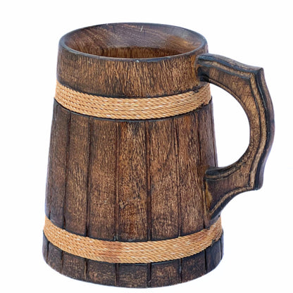 collectiblesBuy Ancient Rustic Wooden Beer Mug Medieval Inspired Souvenir Wood Tankard Groomsmen Beverage Stein - WoodArtSupply