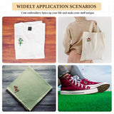 Lyrow 122 Pcs Water Soluble Stabilizer for Flower Pattern Stick and Stitch Embroidery Paper Wash Away Embroidery Stabilizers Tear Away Patterns for Hand Sewing Lover Lyrow