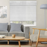 CHICOLOGY Bamboo Blinds, Bamboo Shades, Custom Bamboo Shade, Cordless Bamboo Shades, Window Shade Roman, Patio Blinds and Shades, Porch Shades Outdoor Roll Up, Dior Grey, 27" W X 64" H CHICOLOGY