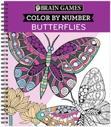 Brain Games - Color by Number: Butterflies New Seasons