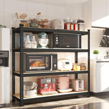 Prilinex Heavy Duty Storage Shelves 40" W x 20" D x 60" H - 4-Tier Adjustable Metal Garage Shelving Unit, Standing Utility Shelf Racks for Pantry Warehouse Kitchen, Black Prilinex