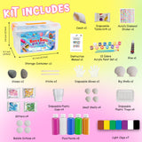 Kiditos Rockin' Rock & Shell Painting- Treasure Painting Kit,Arts and Crafts for Kids 4-12, Kids Painting Set, DIY Arts & Crafts Toys for Boys Girls Birthday Party Activities Gifts Kiditos