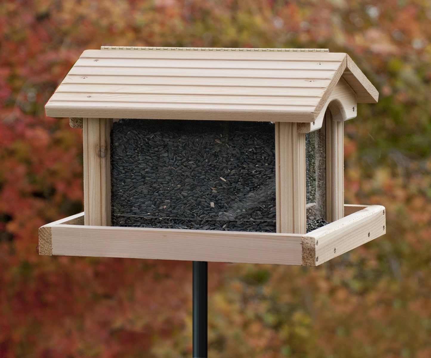 Woodlink PRO4 Premier Cedar Bird Feeder, Brown - WoodArtSupply