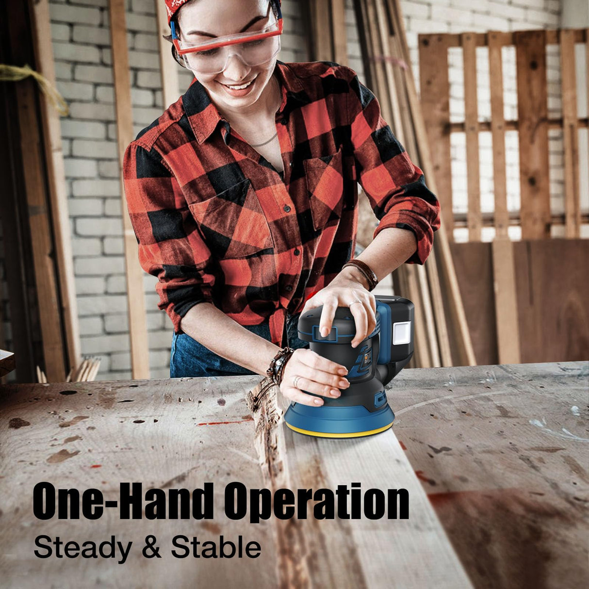 5" Orbital Sander for Makita 18V LXT Li-ion Battery, Palm Sander with Brushless Motor, Electric Hand Sander for Woodworking and Polishing(Battery Not Included) TengXcel